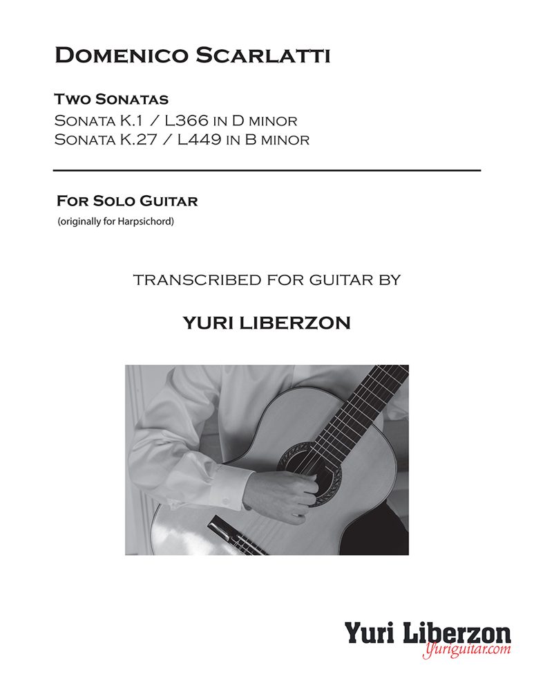 Two Sonatas, K. 1 & K. 27 — sheet music cover