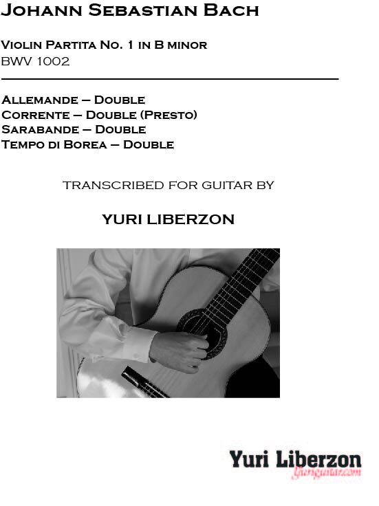 Violin Partita No. 1 in B minor, BWV 1002 — cover